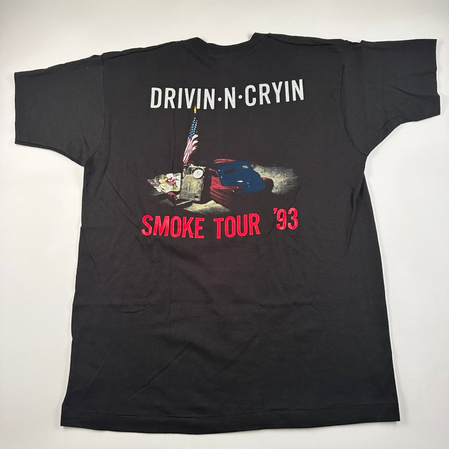 Vintage 1993 Drivin N Cryin Shirt XL Smoke Tour