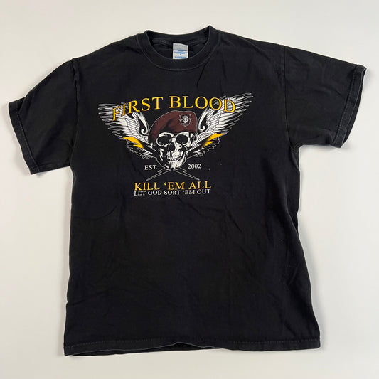 Vintage 2000s First Blood Shirt Medium Kill 'Em All