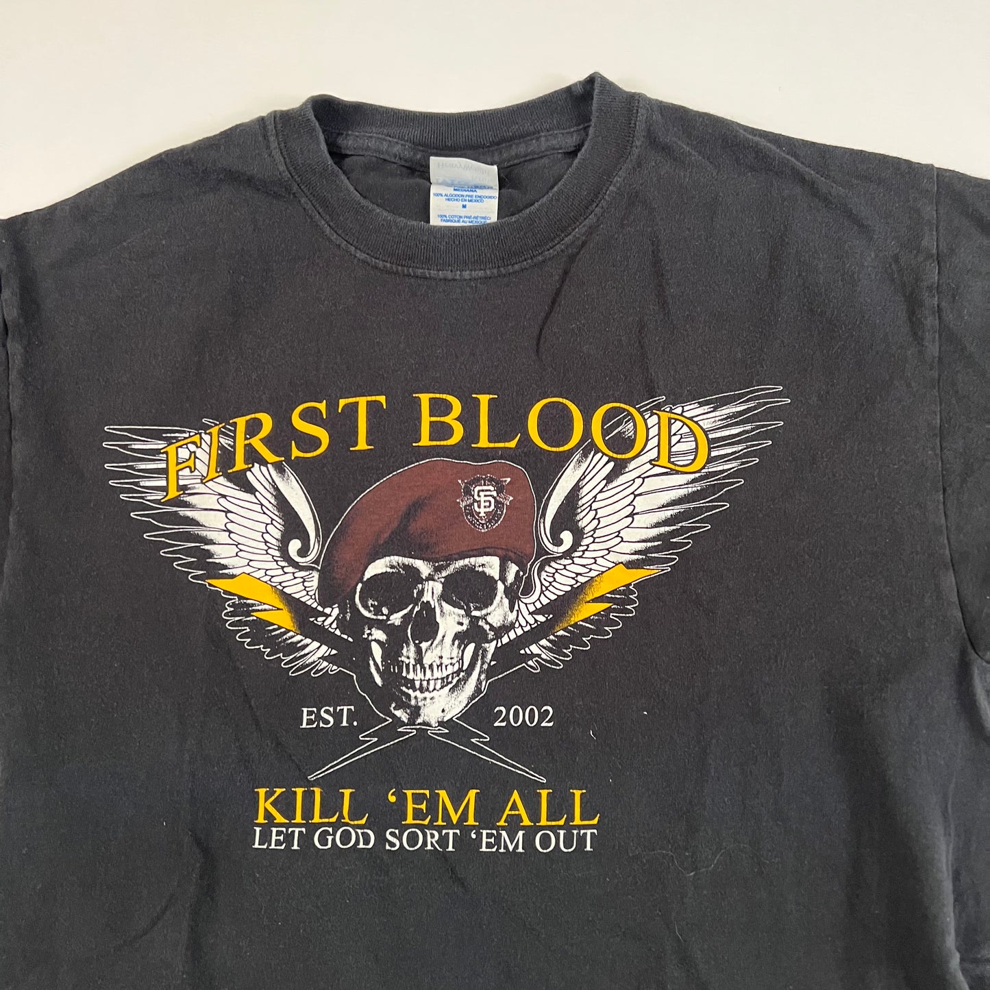 Vintage 2000s First Blood Shirt Medium Kill 'Em All