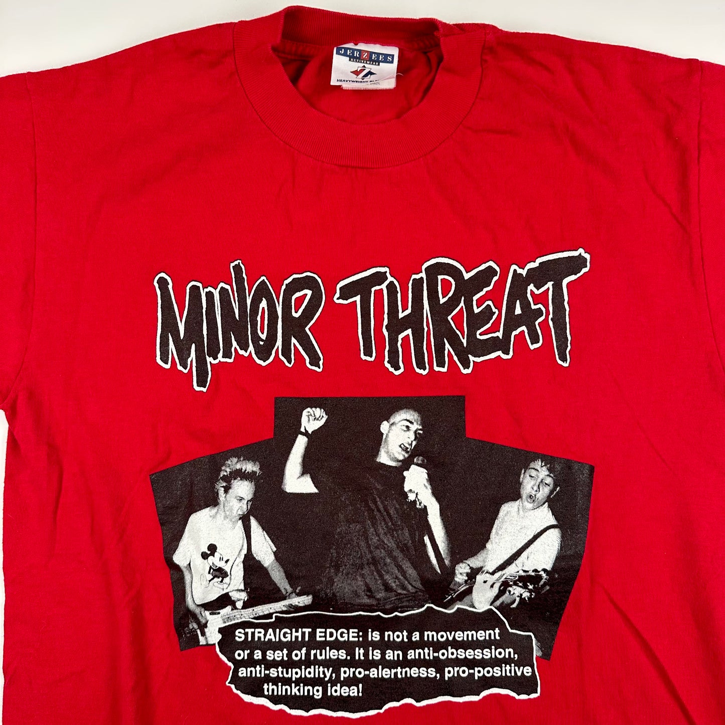 Vintage 90s Minor Threat Shirt Small Straight Edge