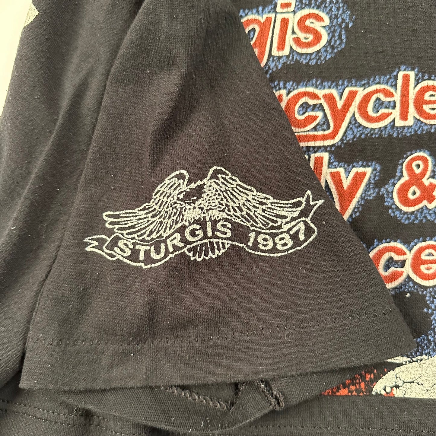 Vintage 1987 Sturgis Motorcycle Rally & Races Shirt XL