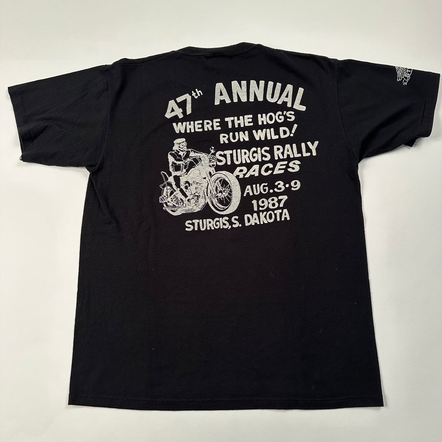 Vintage 1987 Sturgis Motorcycle Rally & Races Shirt XL