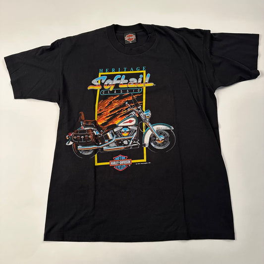 Vintage 1991 Harley Davidson Shirt XL Heritage Softail Classic