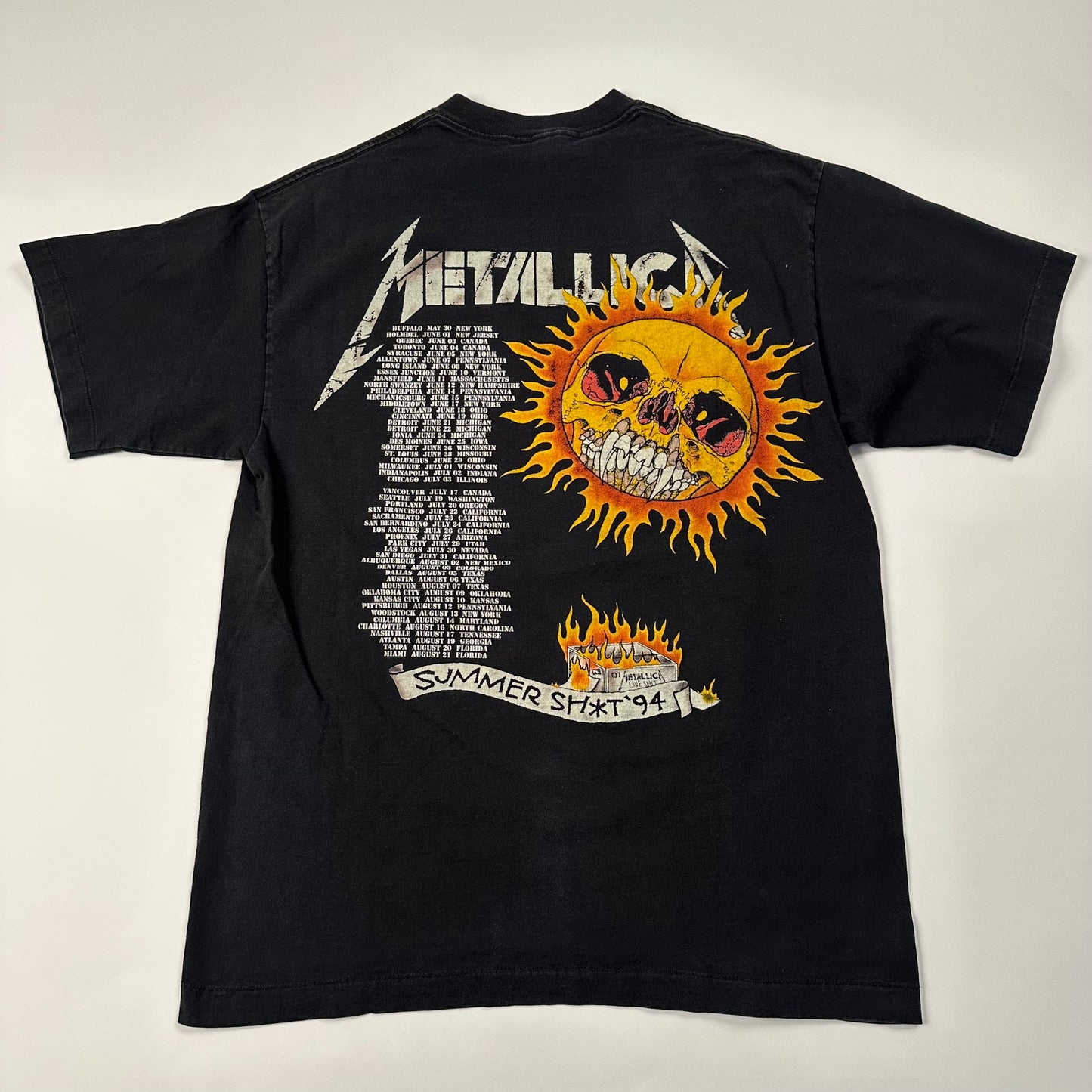 Vintage 1994 Metallica Shirt XL Summer Sh*t