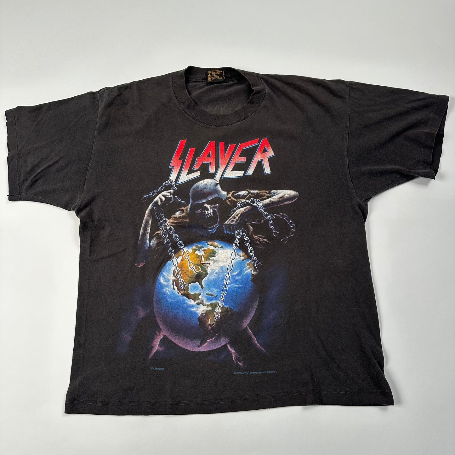 Vintage 1994 Slayer Shirt XL North American Intourvention