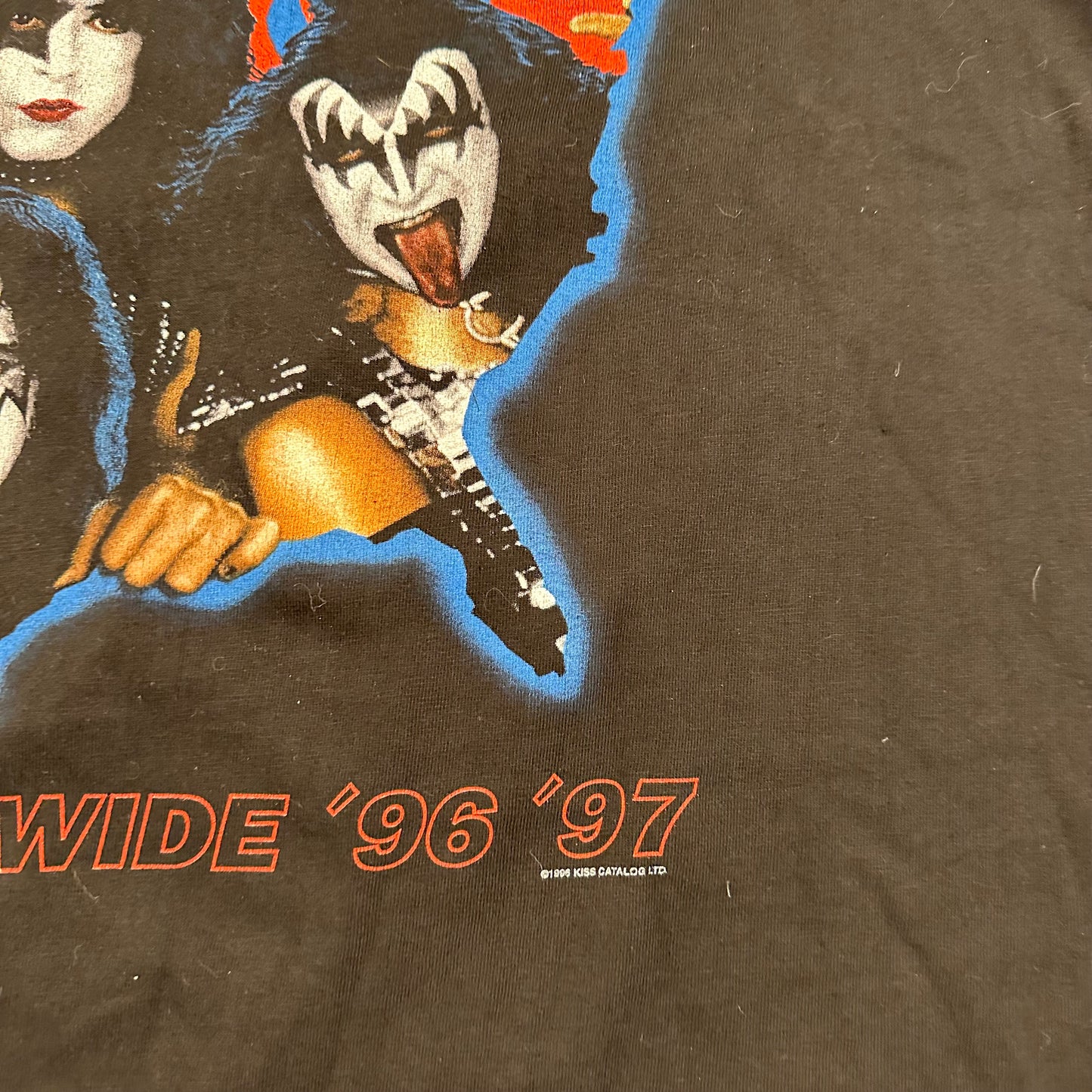 Vintage 1996 Kiss Shirt XXL Alive Worldwide