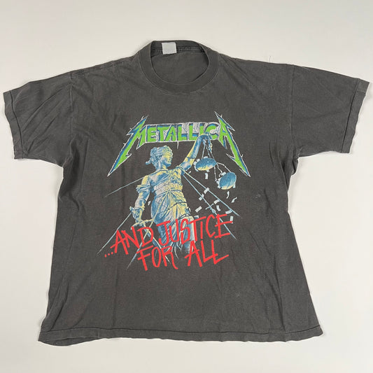 Vintage 1988 Metallica Shirt XL ...And Justice For All Europe Tour