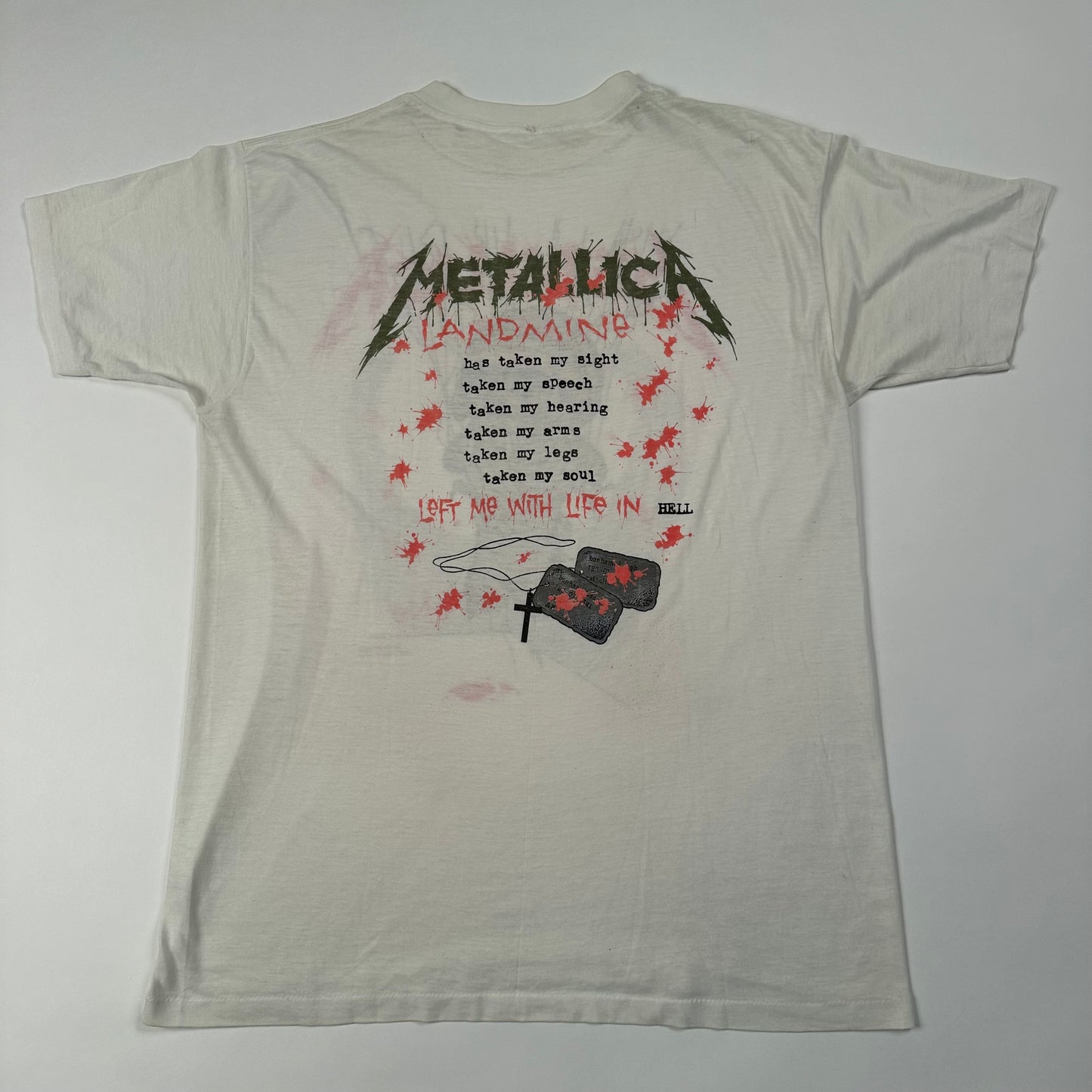 Vintage 1989 Metallica Shirt One XL