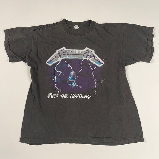 Vintage 1989 Metallica Shirt XL Ride The Lightning Kill Em All