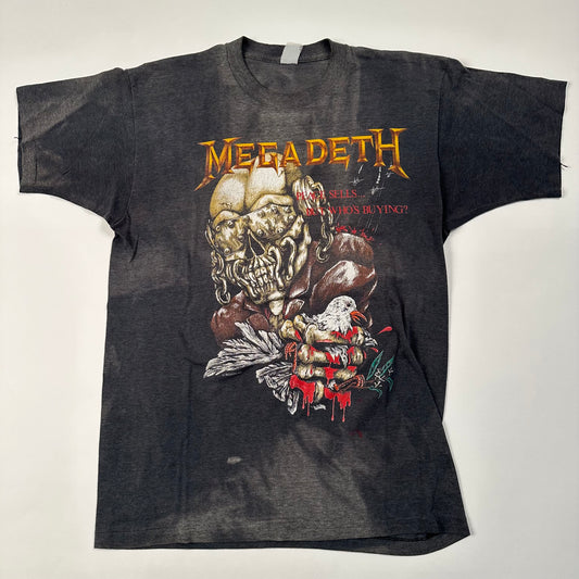 Vintage 1987 Megadeth Shirt Large Peace Sells