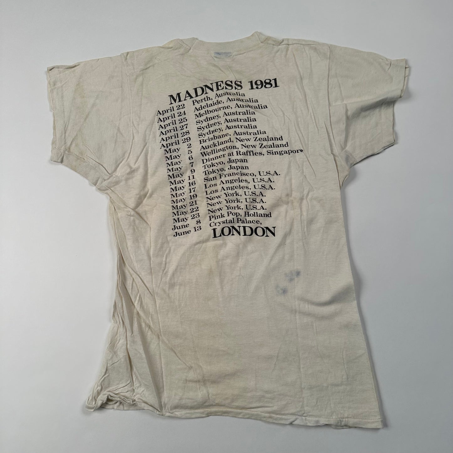 Vintage 1981 Madness Shirt Large