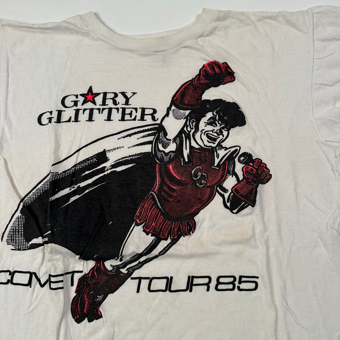 Vintage 1985 Gary Glitter Shirt XL Comet Tour