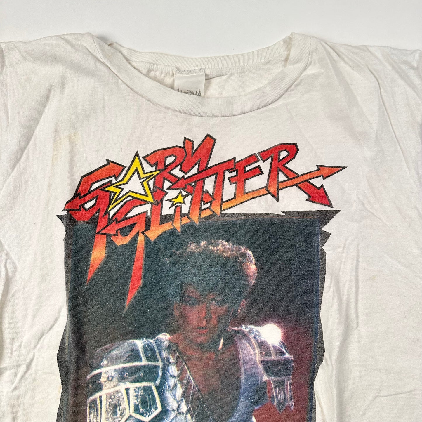 Vintage 80s Gary Glitter Sleeveless Shirt XL