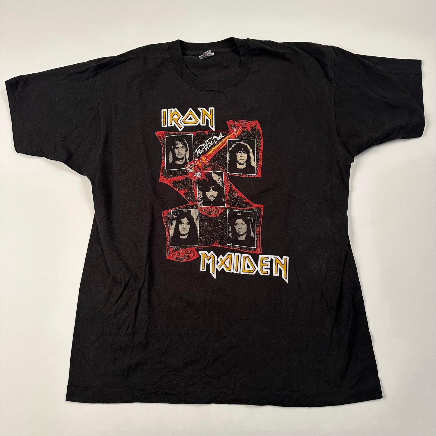 Vintage 1992 Iron Maiden Shirt XL Fear Of The Dark