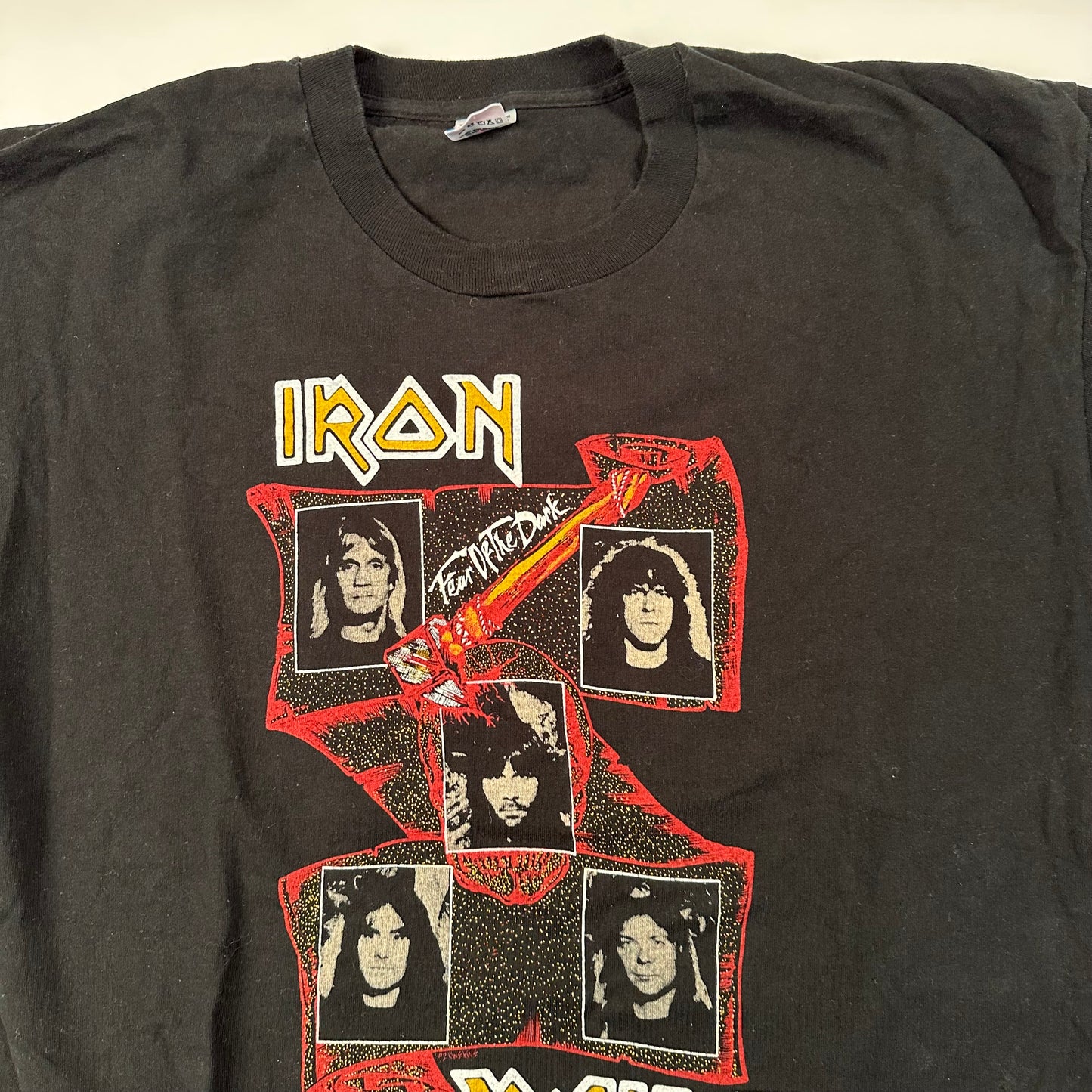 Vintage 1992 Iron Maiden Shirt XL Fear Of The Dark