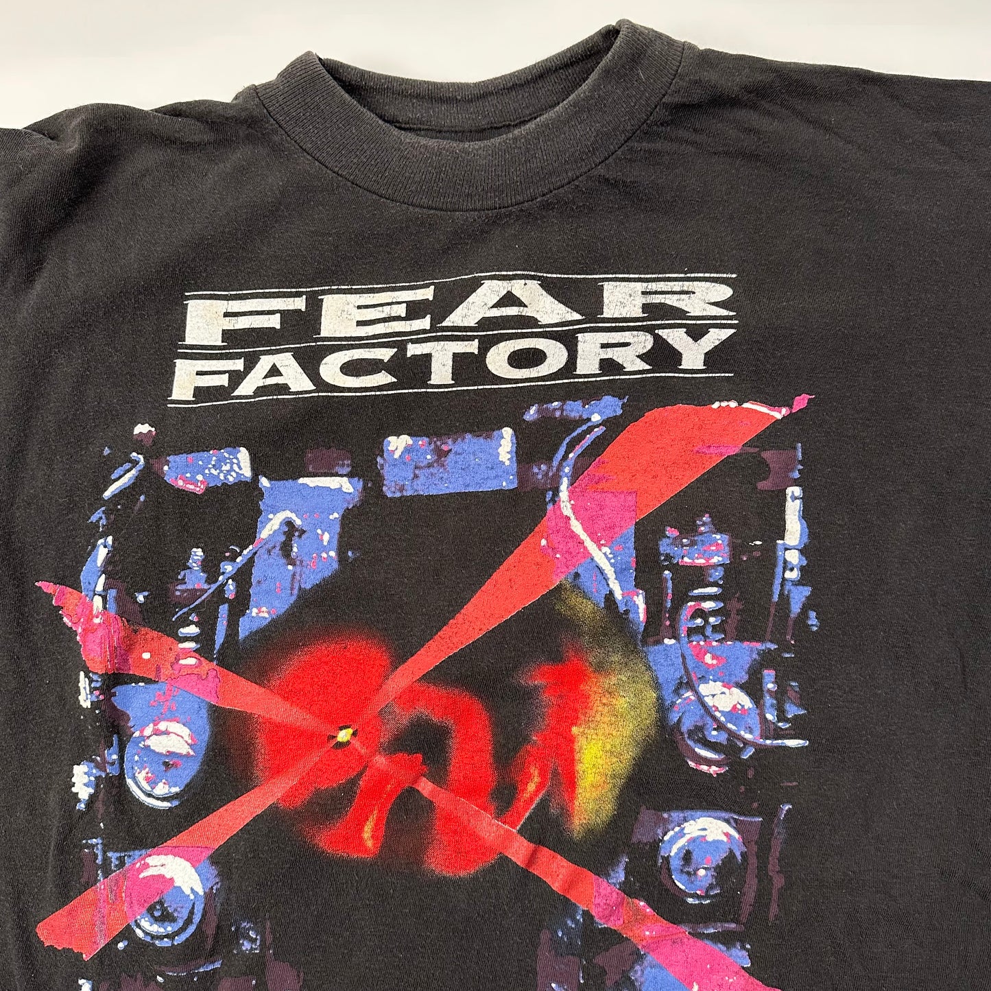 Vintage 1993 Fear Factory Long Sleeve Shirt Large Soul Of A New Machine Suffer B*stard Tour