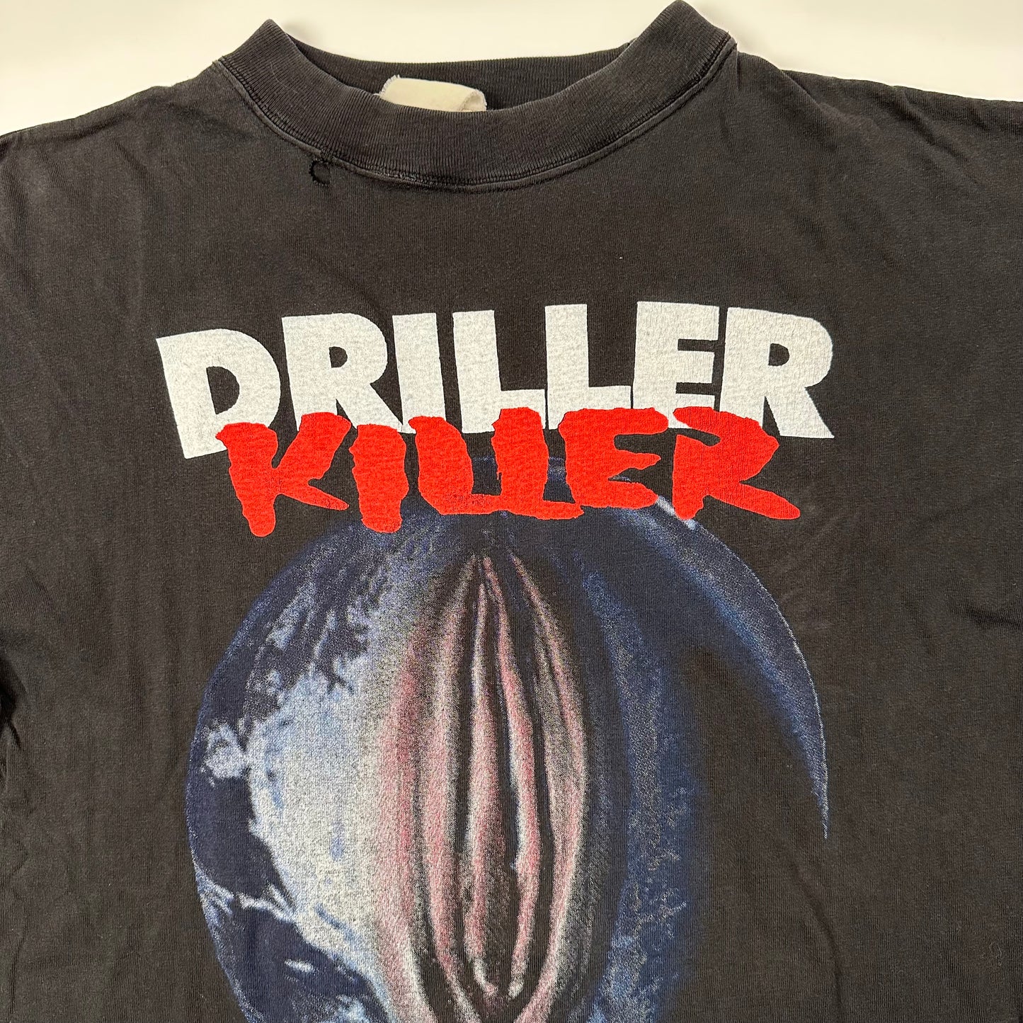 Vintage 90s Driller Killer Long Sleeve Shirt XL F*ck The World