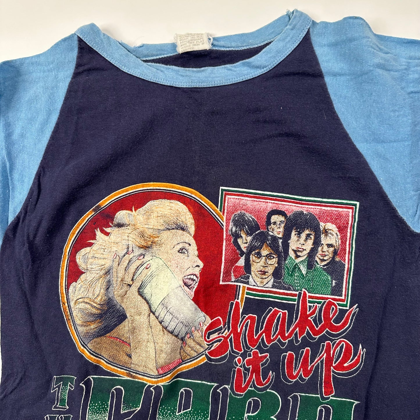 Vintage 80s The Cars Shirt Raglan Large Shake It Up