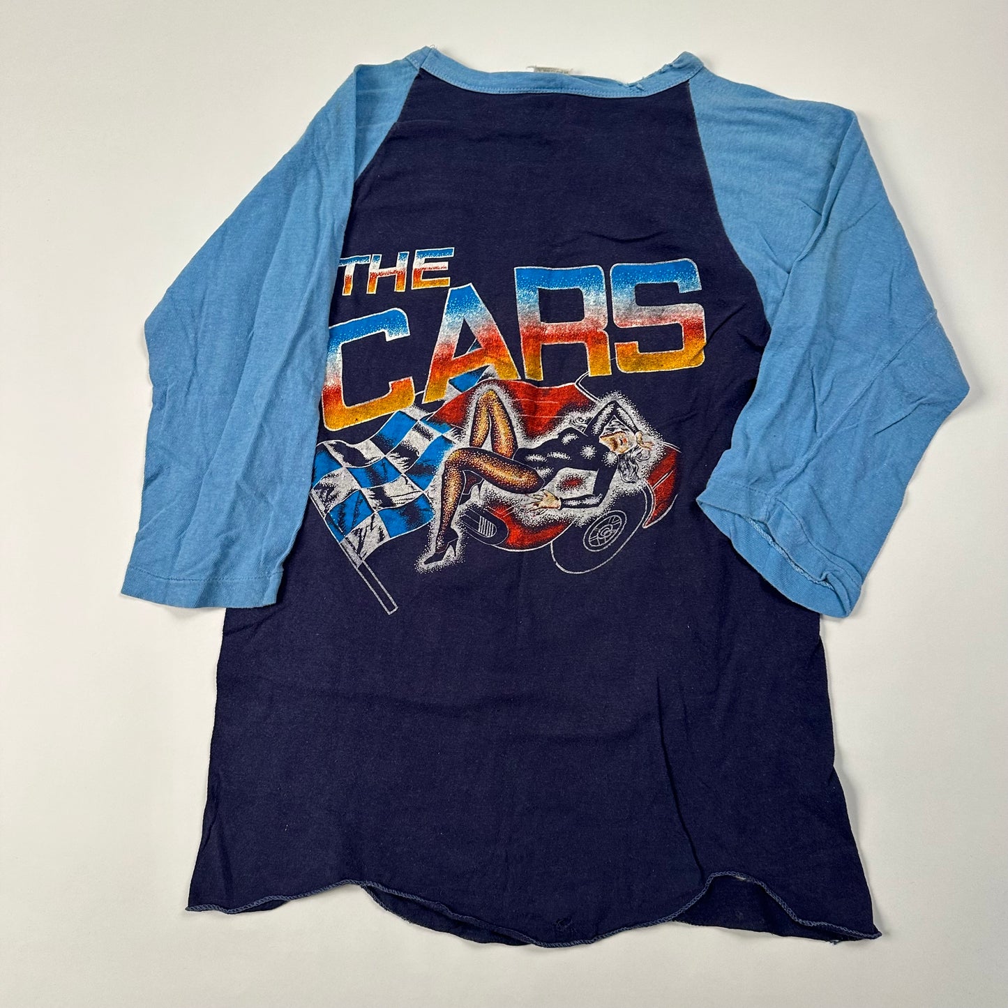 Vintage 80s The Cars Shirt Raglan Large Shake It Up