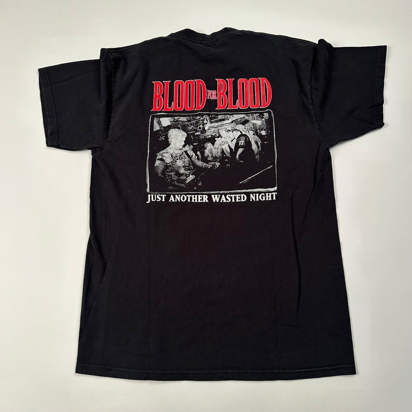 Vintage 90s Blood For Blood Shirt Large Wasted Youth Crew