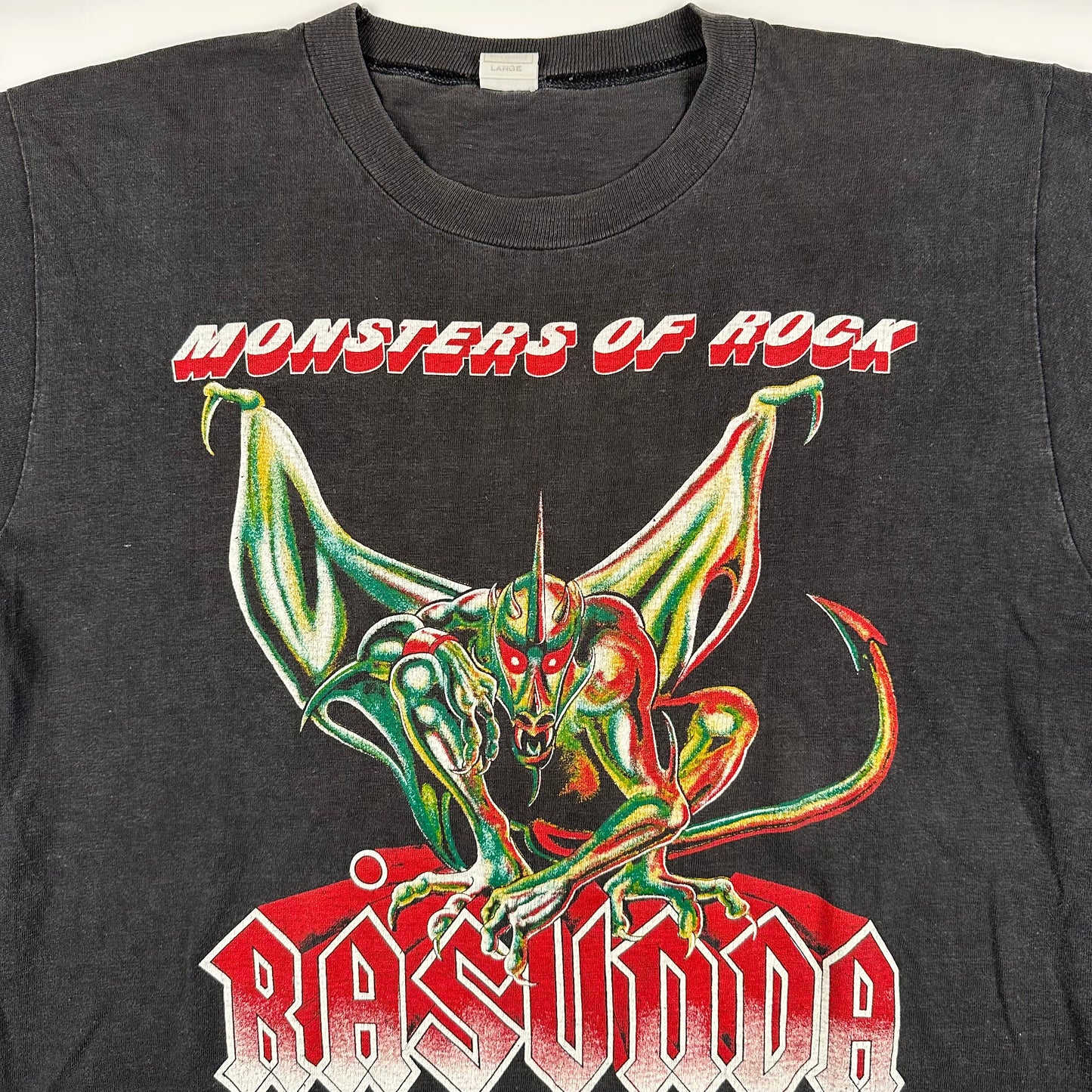 Vintage 1984 Monsters Of Rock Shirt Large Rasunda