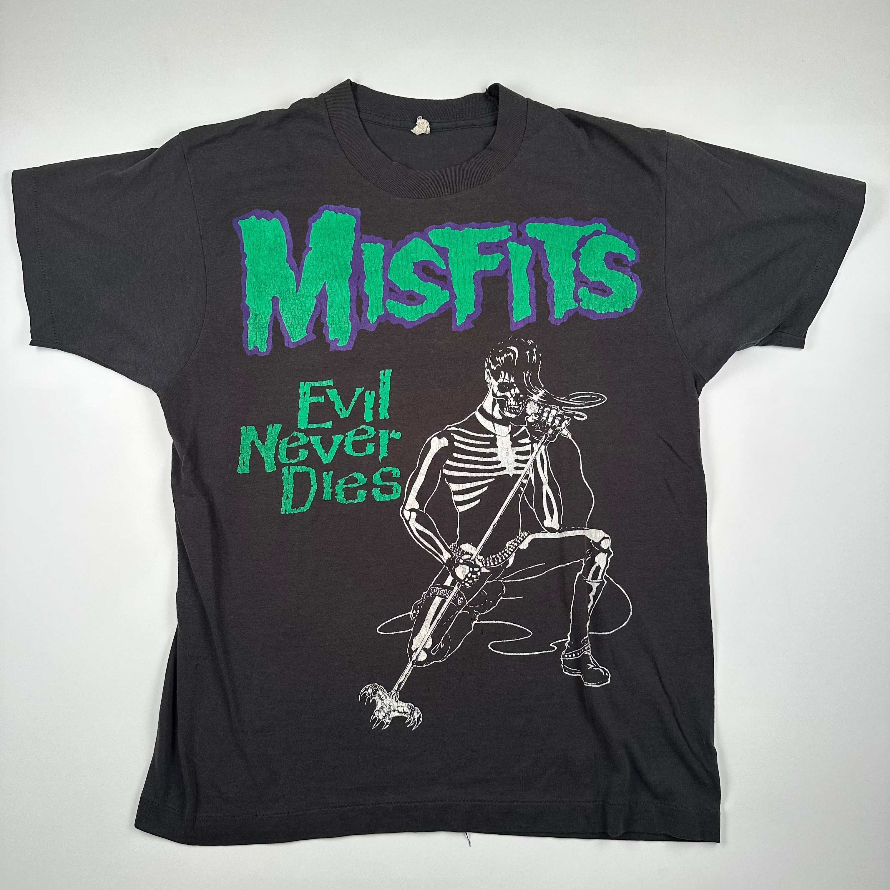 Vintage 80s Misfits Shirt Large Evil Never Dies – Madd Vintage