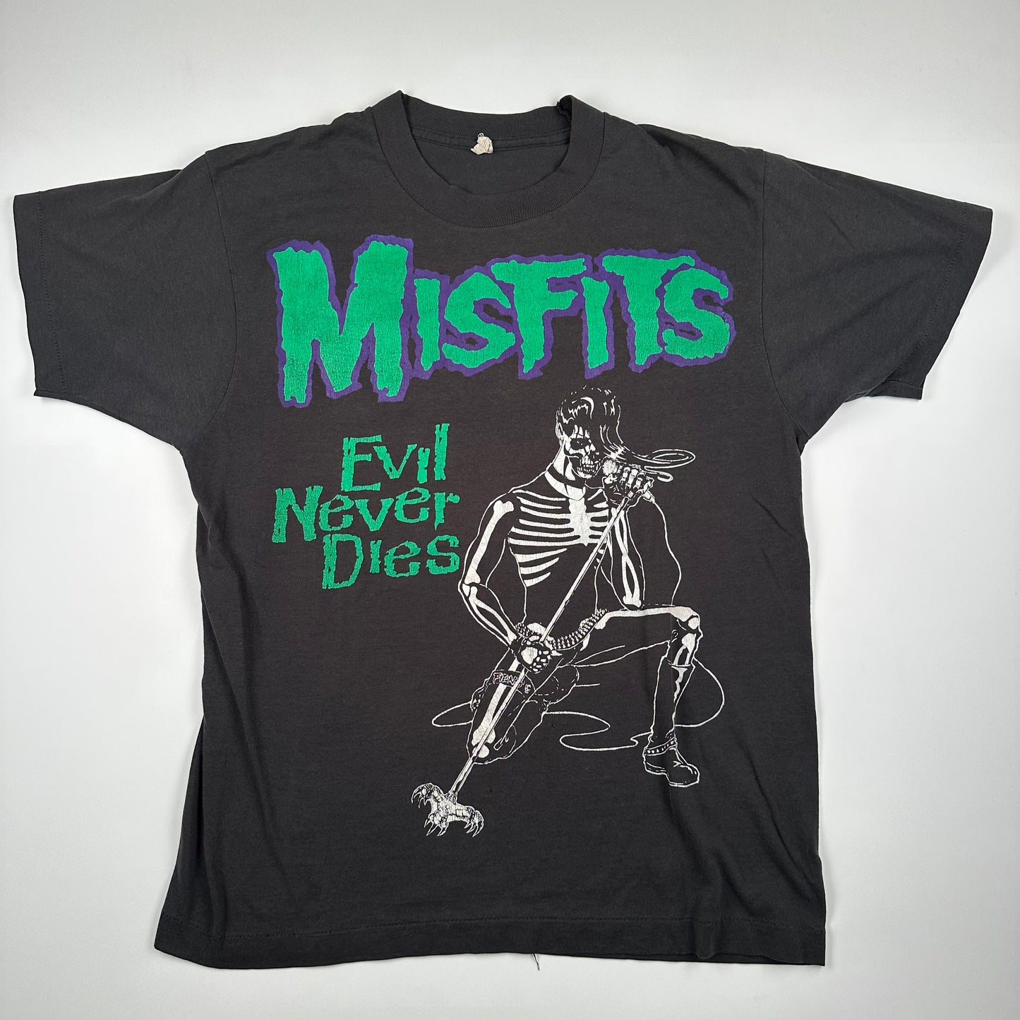 Vintage 80s Misfits Shirt Large Evil Never Dies