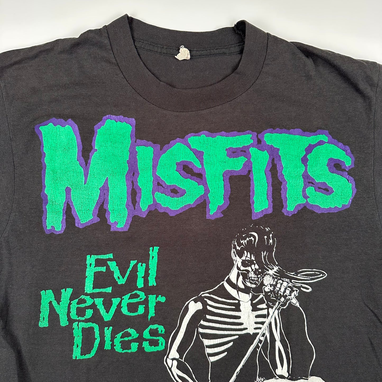 Vintage 80s Misfits Shirt Large Evil Never Dies