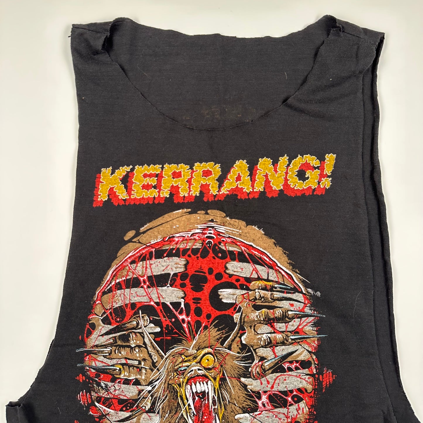 Vintage 80s Kerrang! Sleeveless Shirt Medium