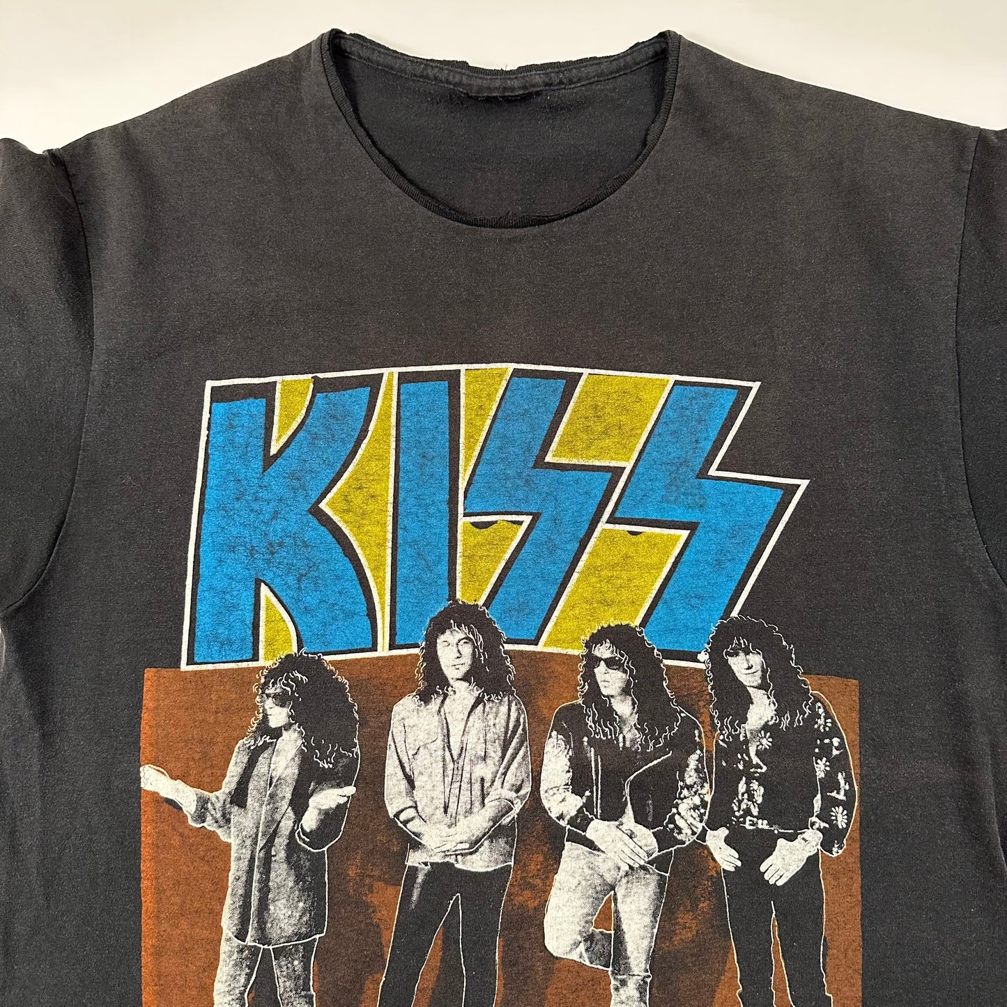 Vintage 1990 Kiss Shirt Large Hot In The Shade Tour