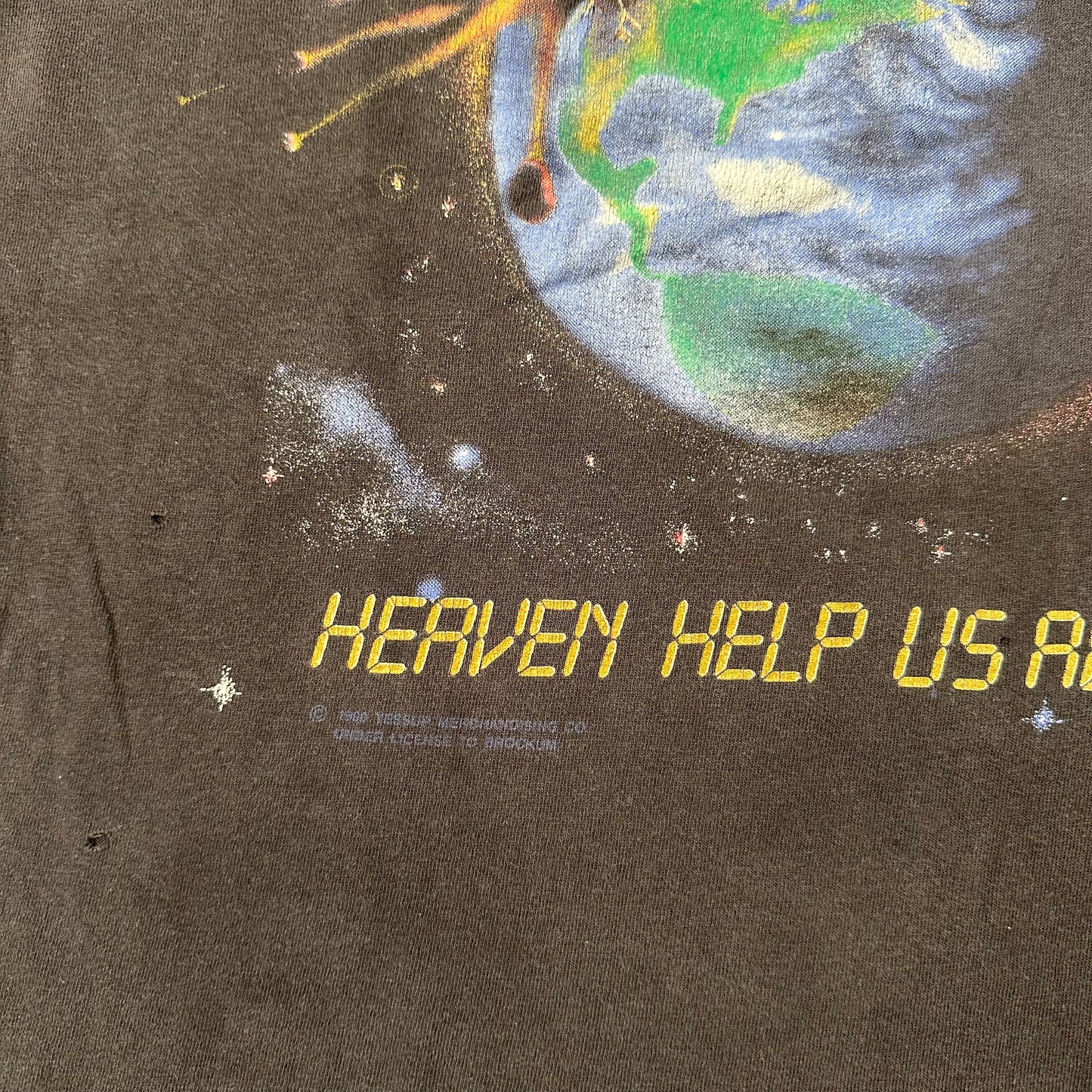 Vintage 1990 Van Halen Shirt Large Heaven Help Us All