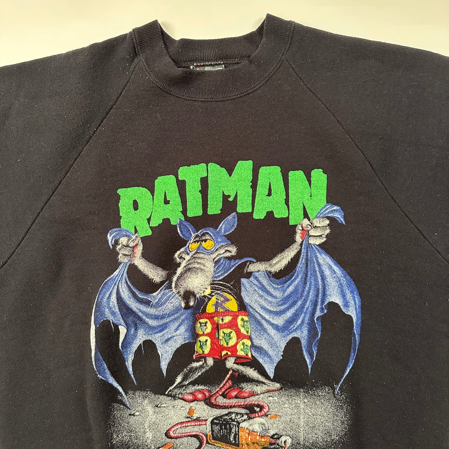 Vintage 90s Risk Crewneck Large Are Protected By Ratman