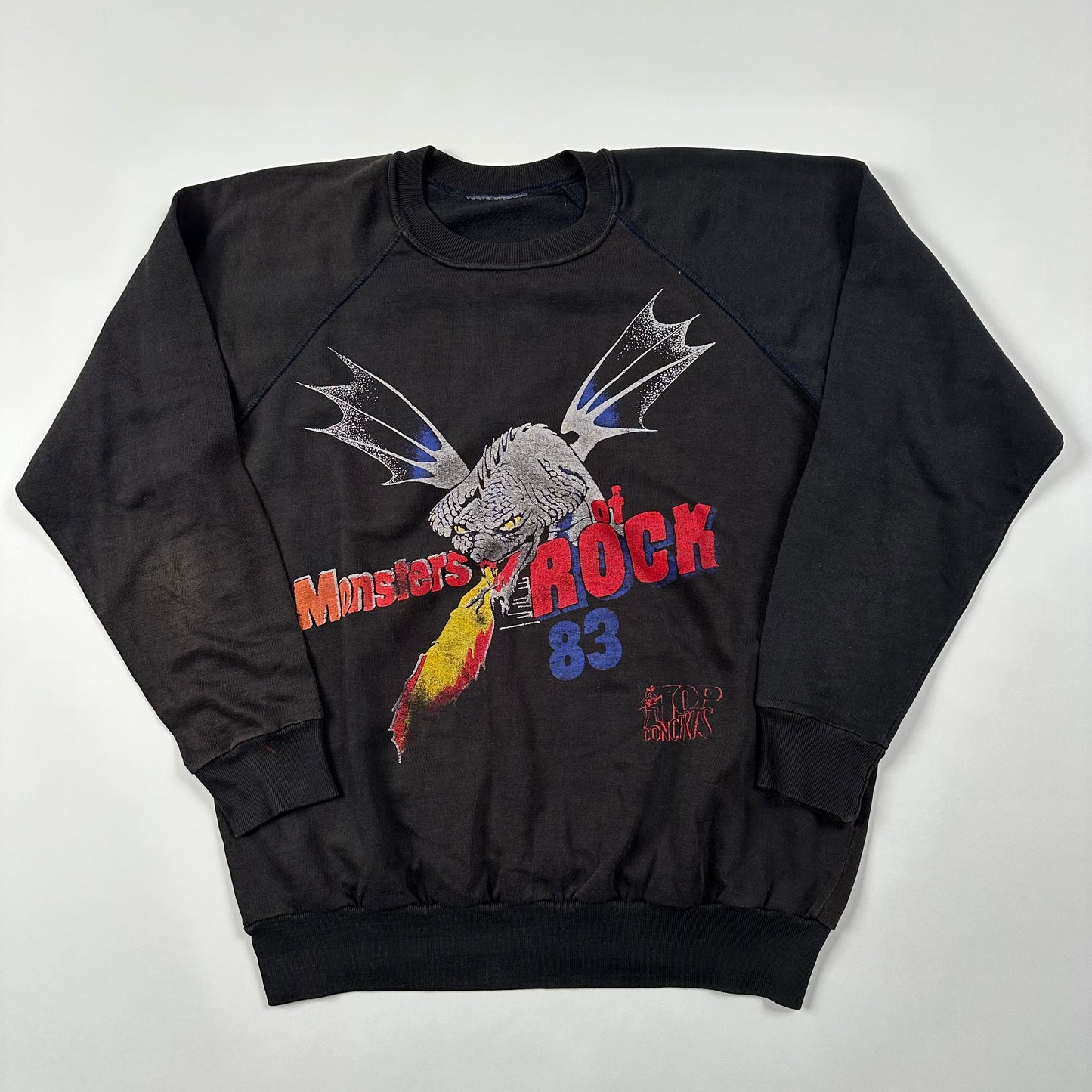 Vintage 1983 Monsters Of Rock Crewneck Large