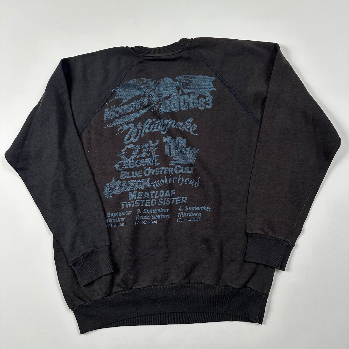 Vintage 1983 Monsters Of Rock Crewneck Large