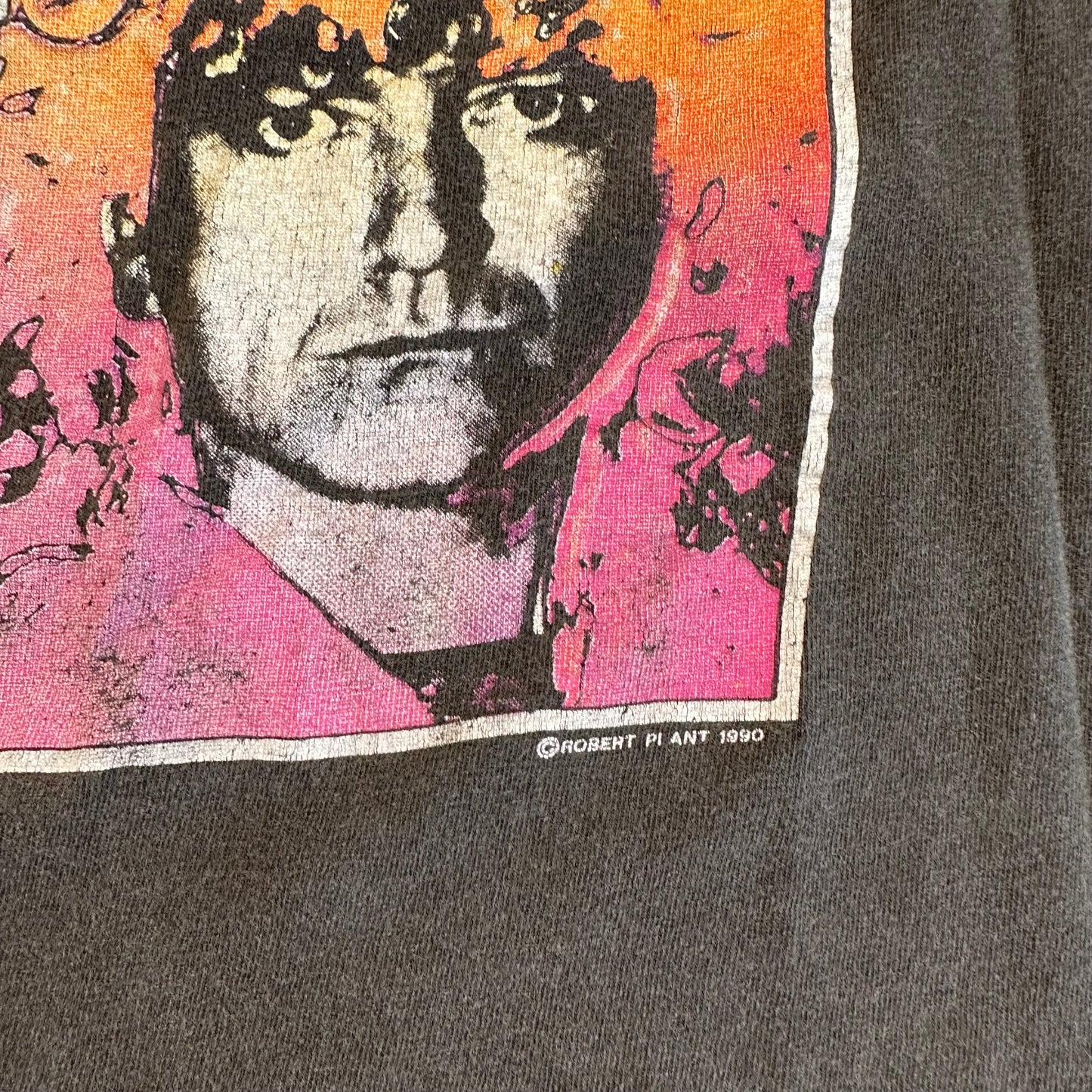 Vintage 1990 Robert Plant Shirt Medium Manic Nirvana