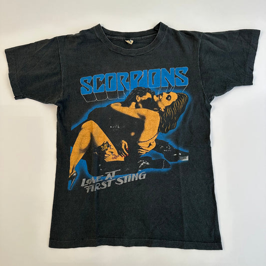 Vintage 1984 Scorpions Shirt Medium Love At First Sting