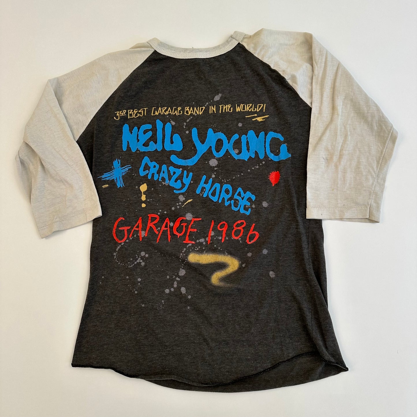 Vintage 1986 Neil Young Crazy Horse Shirt Large Garage