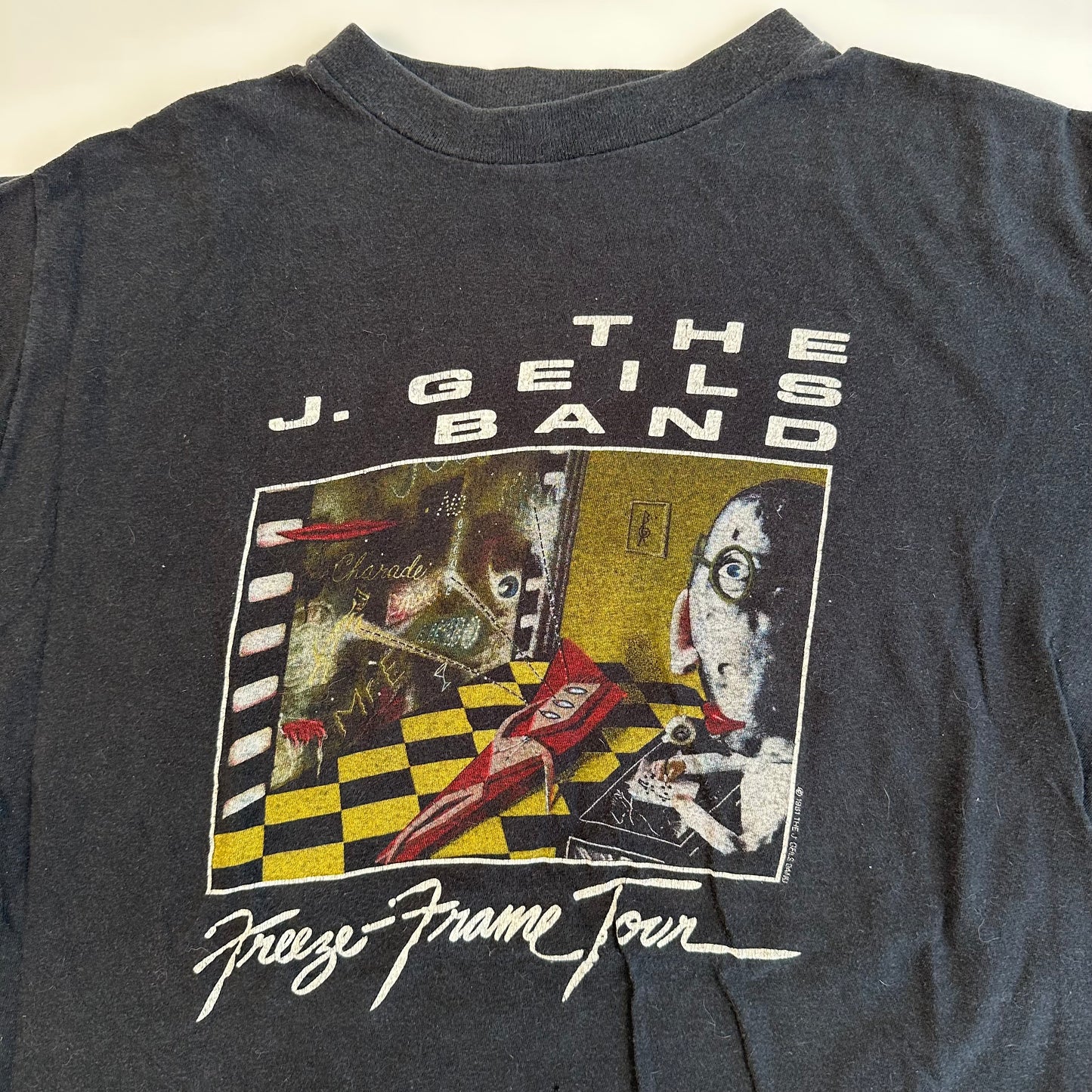 Vintage 1981 J. Geils Band Shirt Large Freeze Frame