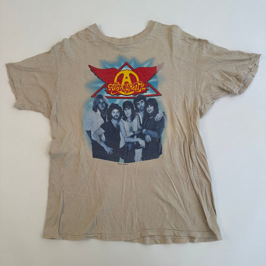 Vintage 1982 Aerosmith Shirt XL Rock In A Hard Place