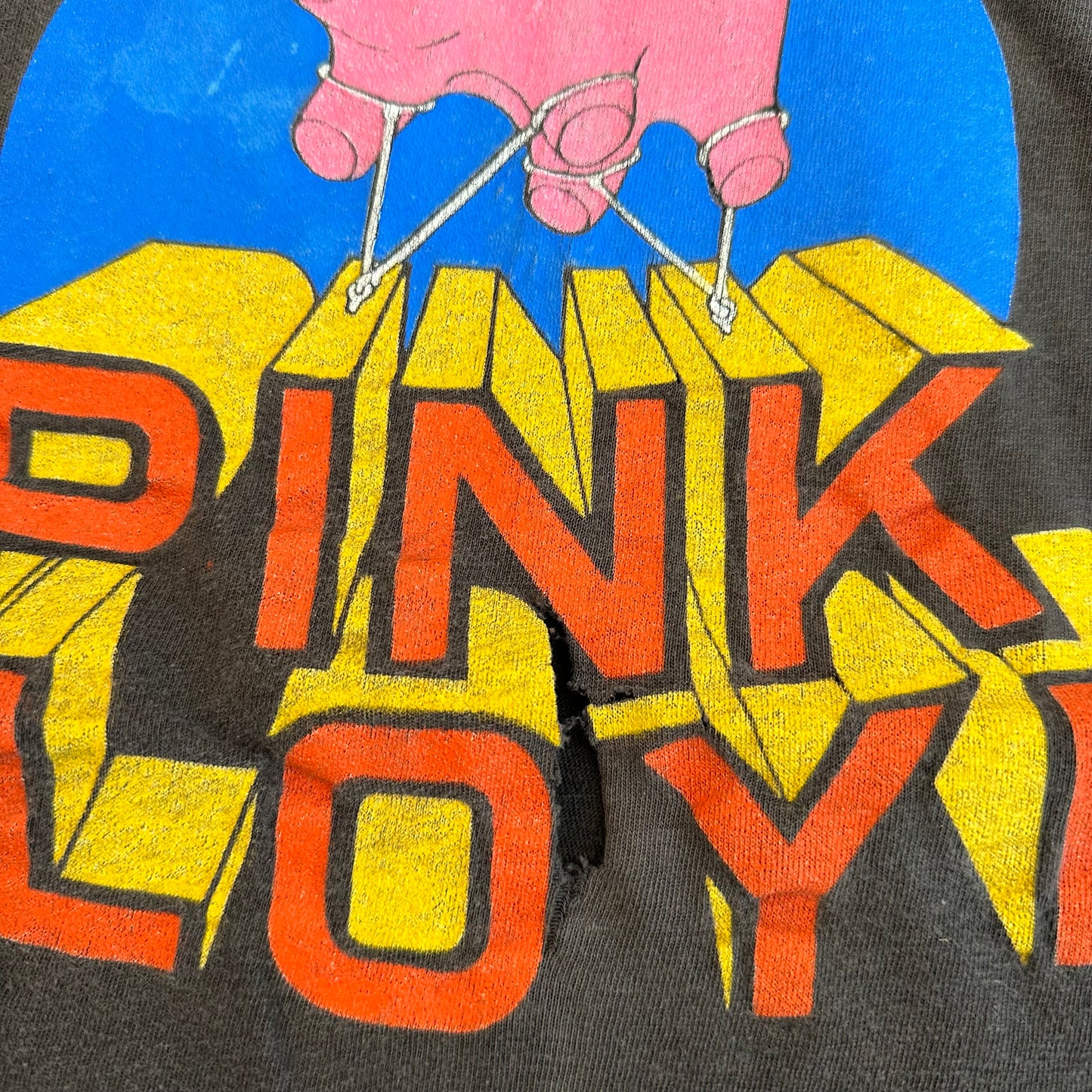 Vintage 70s Pink Floyd Shirt Medium Animals