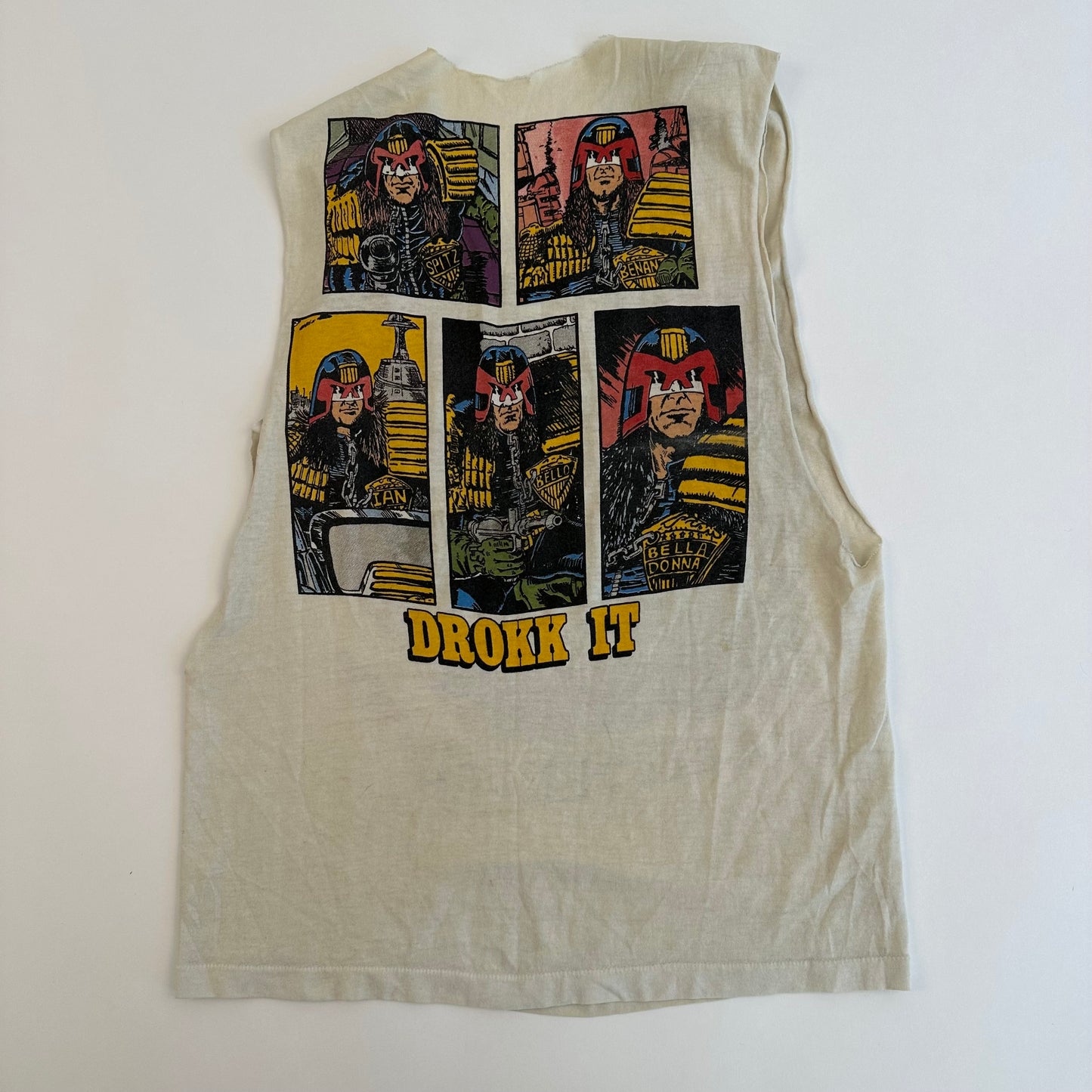 Vintage 80s Anthrax Sleeveless Shirt Medium I Am The Law