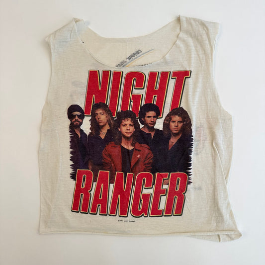 Vintage 1984 Night Ranger Sleeveless Shirt Small Midnight Madness