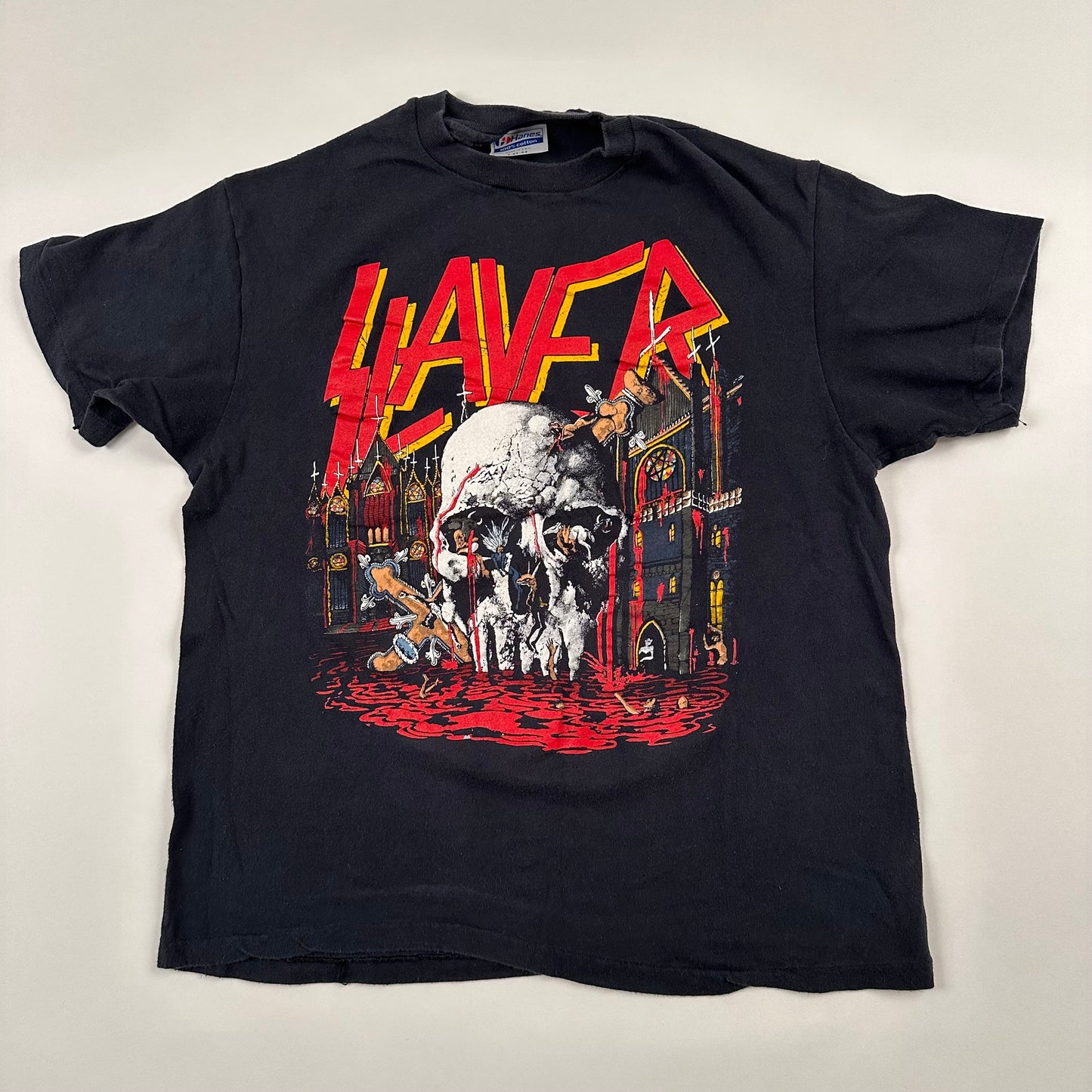 Vintage 1988 Slayer Shirt Large World Sacrifice