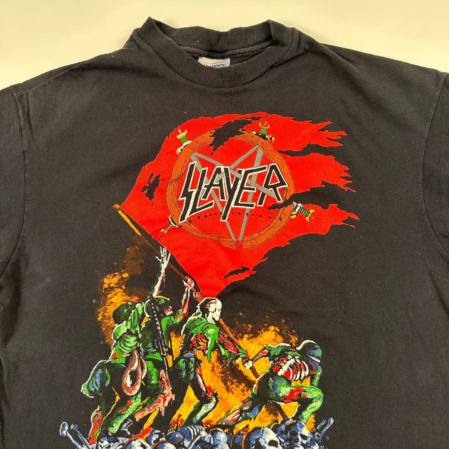 Vintage 1989 Slayer Shirt XL World Sacrifice