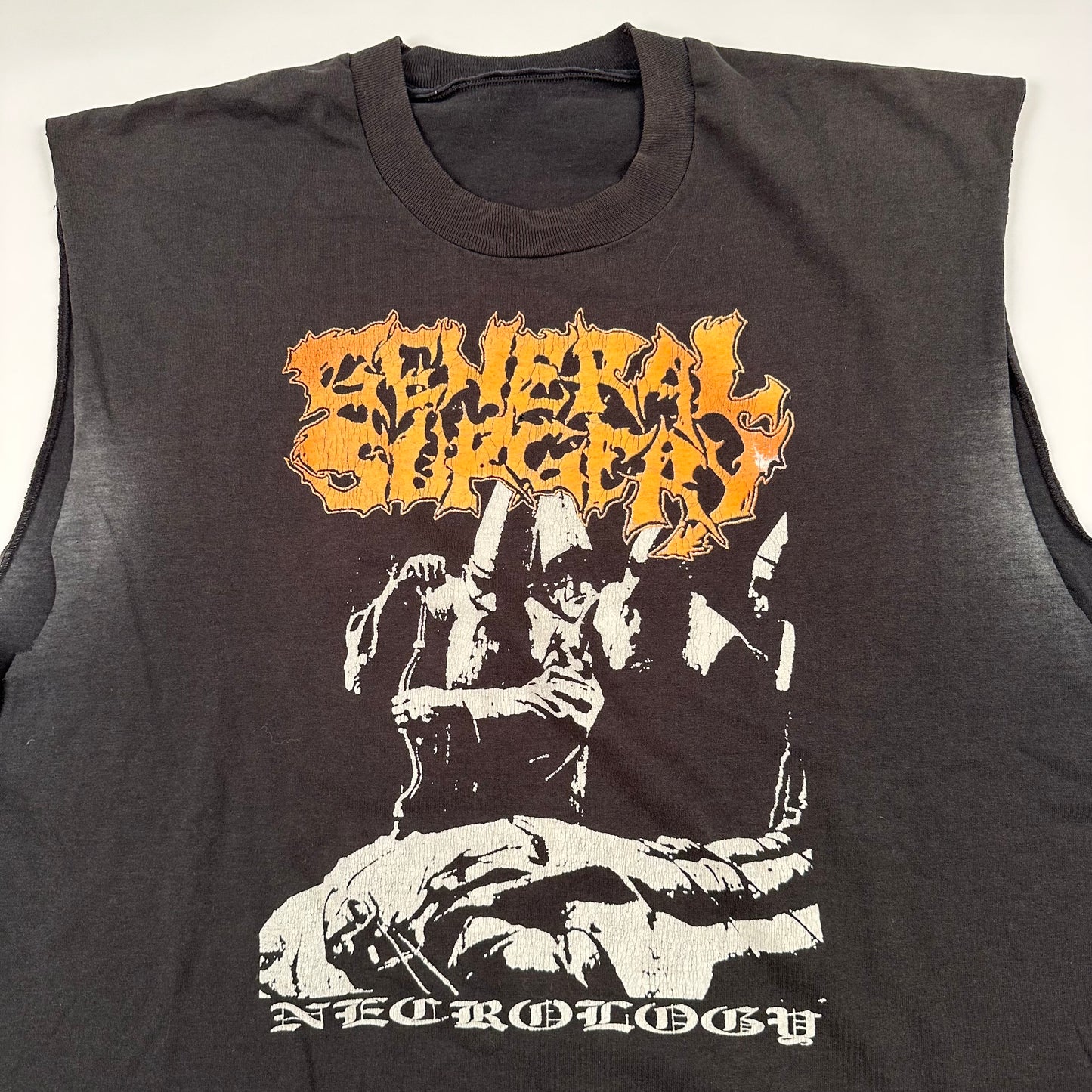 Vintage 90s General Surgery Sleeveless Shirt XL Necrology