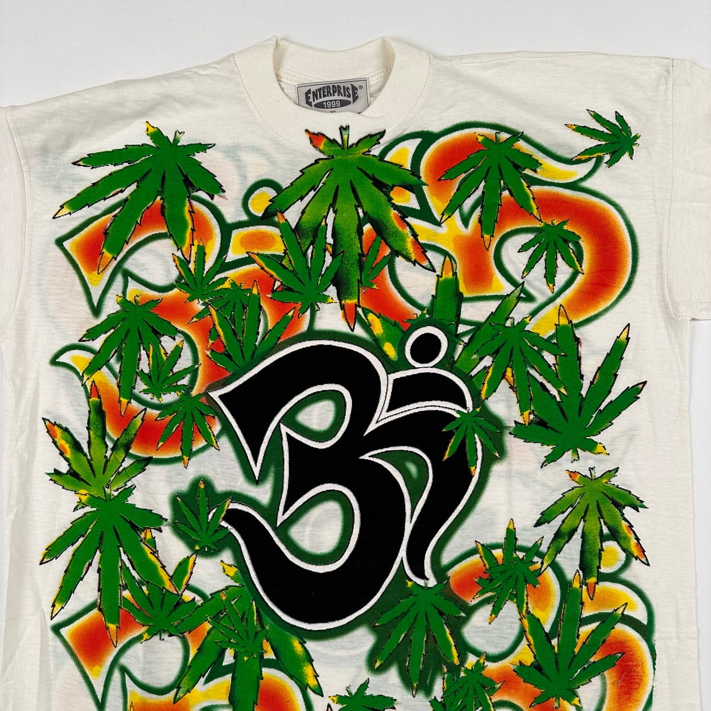 Vintage 90s Weed Shirt XL All Over Print