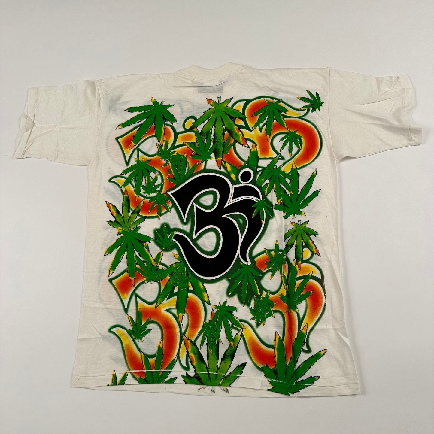 Vintage 90s Weed Shirt XL All Over Print