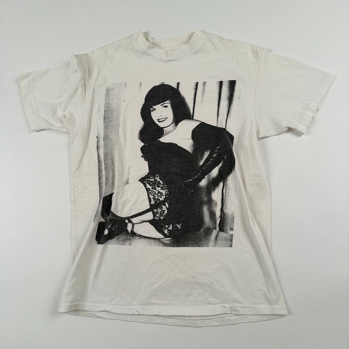 Vintage 90s Bettie Page Shirt Medium