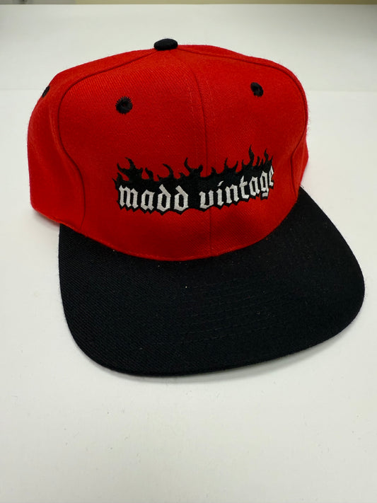 Red & Black Snapback Hat