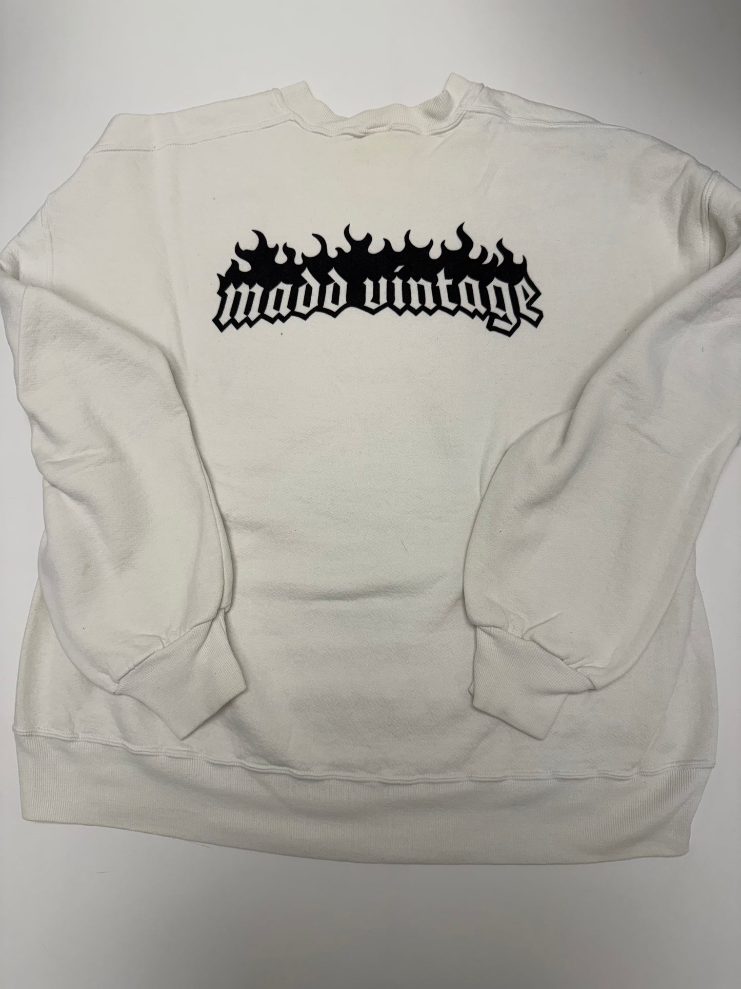 Vintage White Sweatshirt - Large